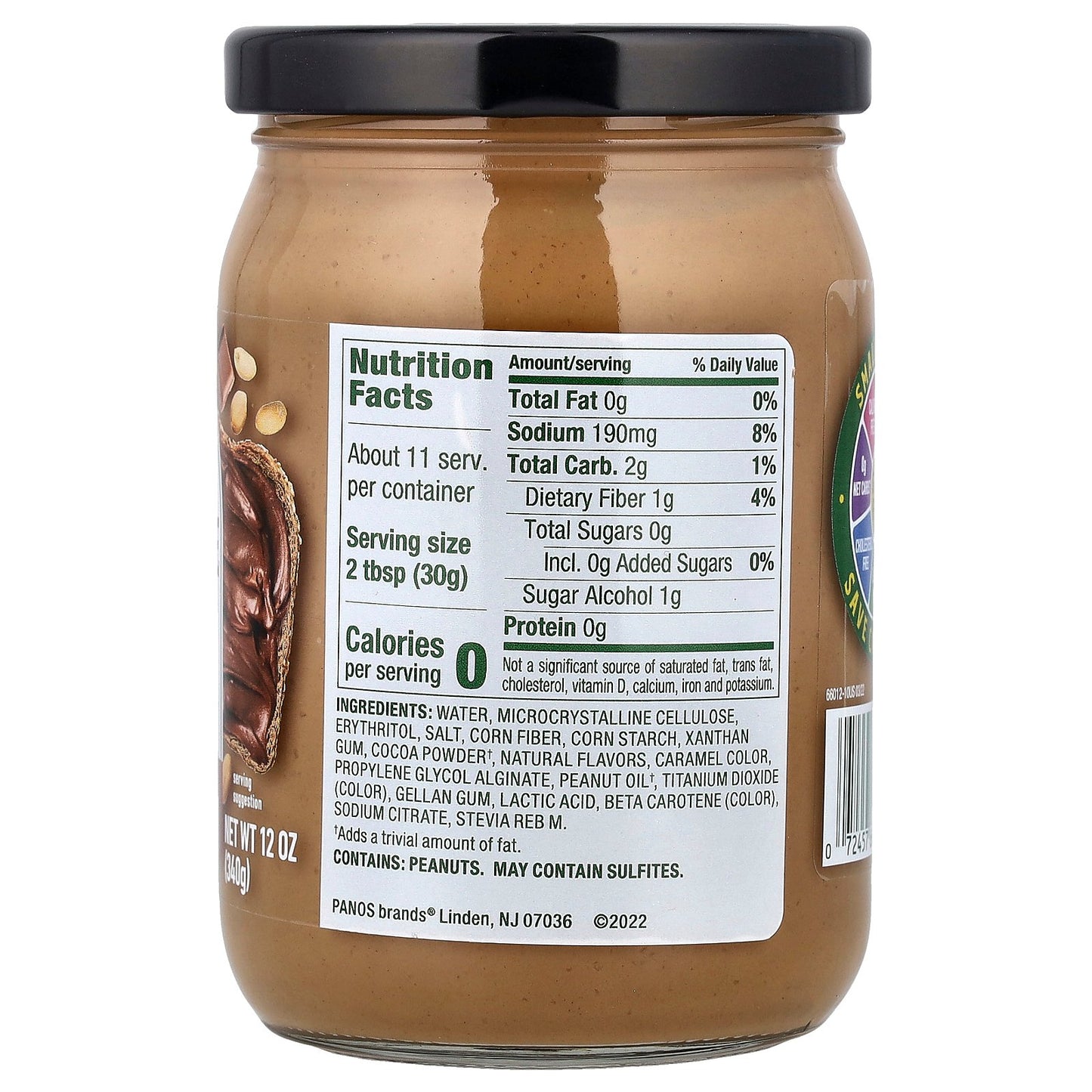 Walden Farms, Chocolate Peanut Spread, 12 oz (340 g)