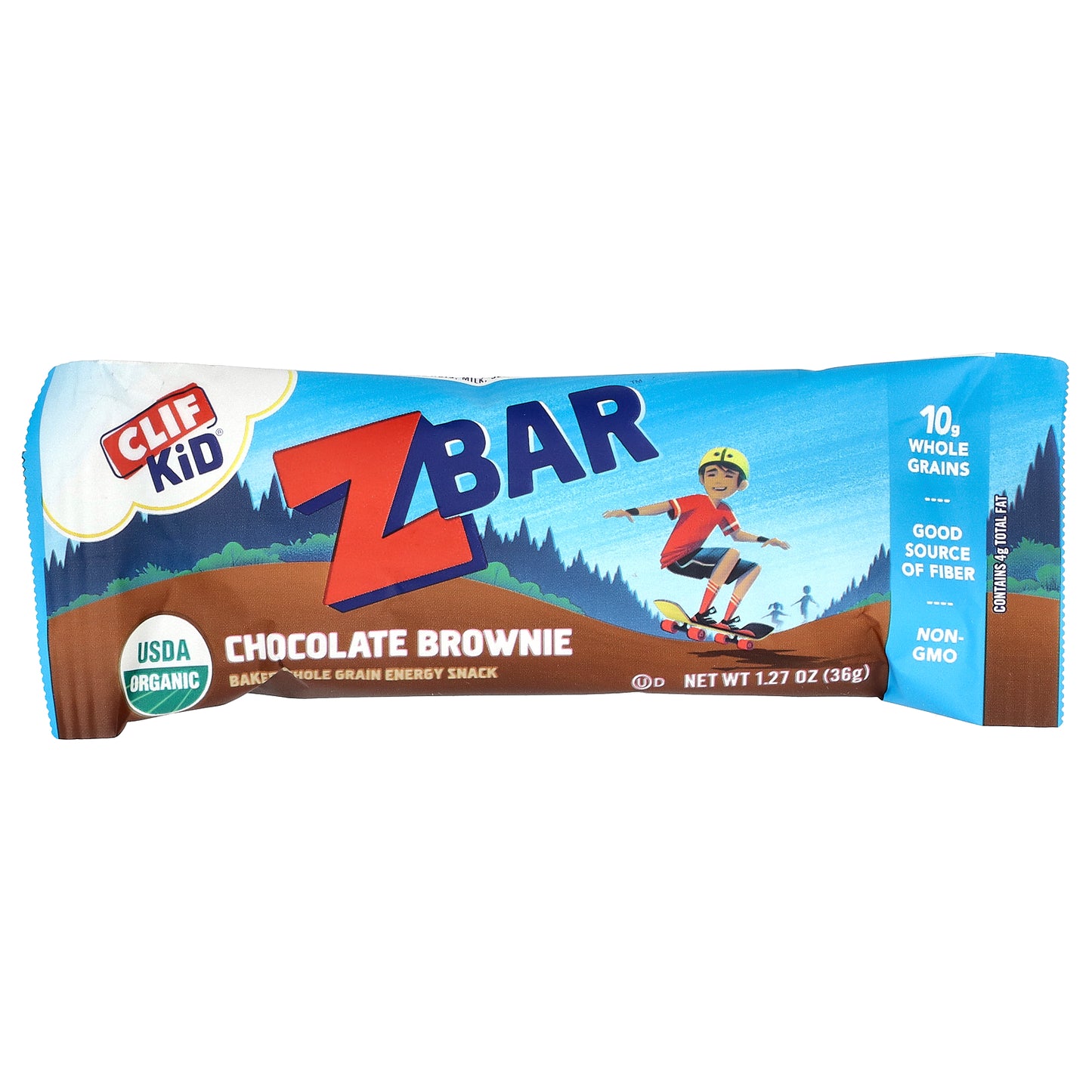 Clif Bar, Clif Kid®, Organic Z Bar™, Chocolate Brownie, 18 Bars, 1.27 oz (36 g) Each