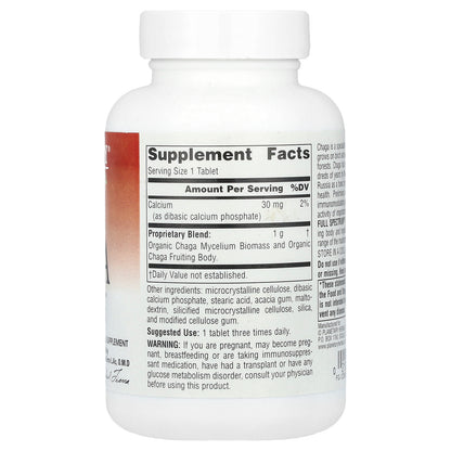 Planetary Herbals, Full Spectrum™ Chaga, 1,000 mg, 60 Tablets