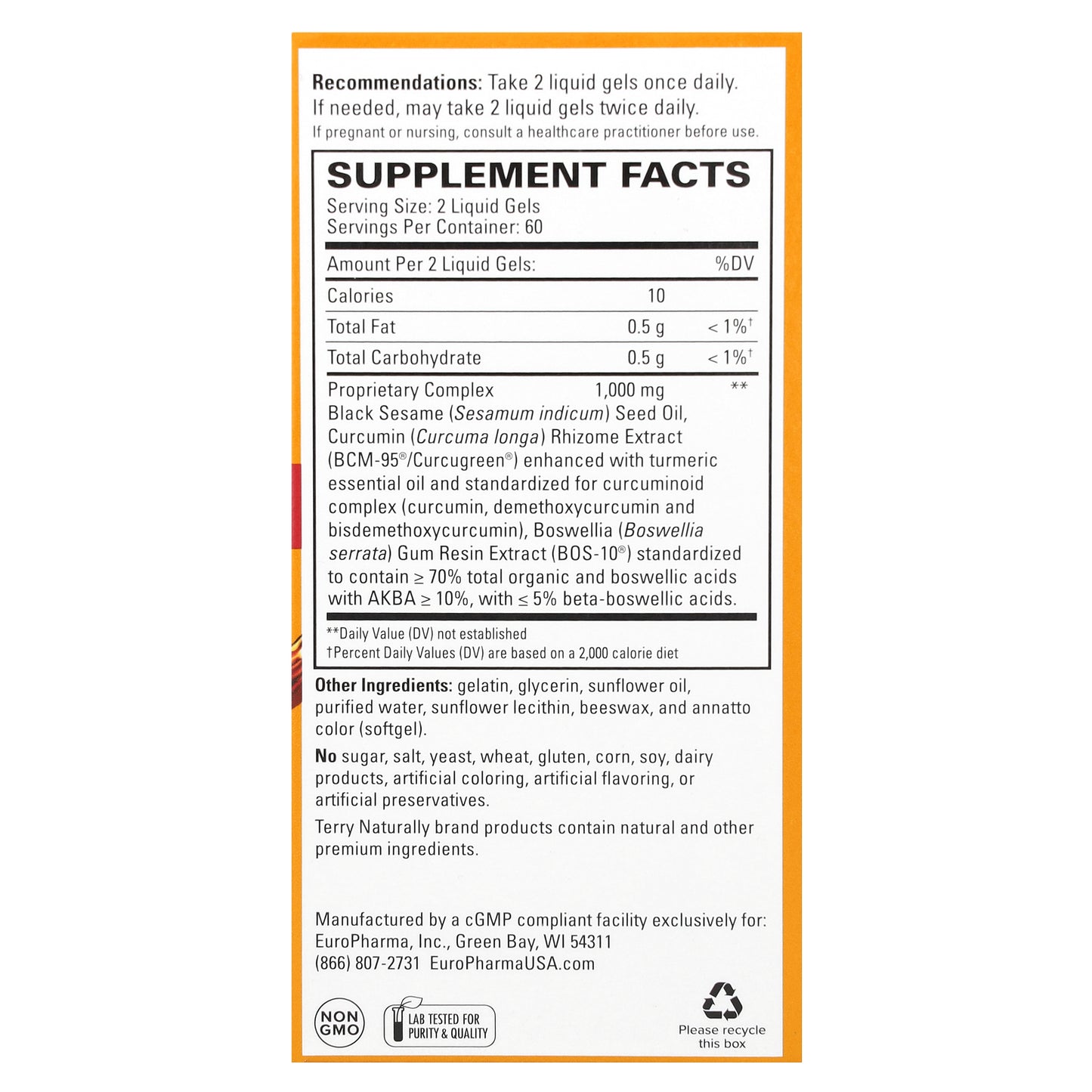 Terry Naturally, CuraMed, Acute Pain Relief, 120 Liquid Gels