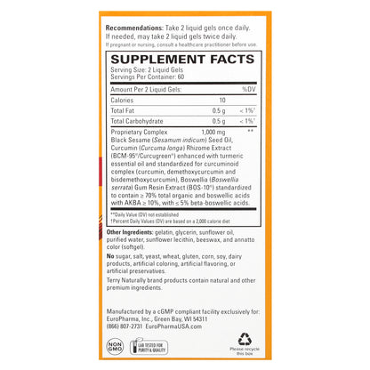 Terry Naturally, CuraMed, Acute Pain Relief, 120 Liquid Gels