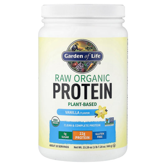 Garden of Life, RAW Organic Protein, Vanilla, 1 lb 7.28 oz (660 g)
