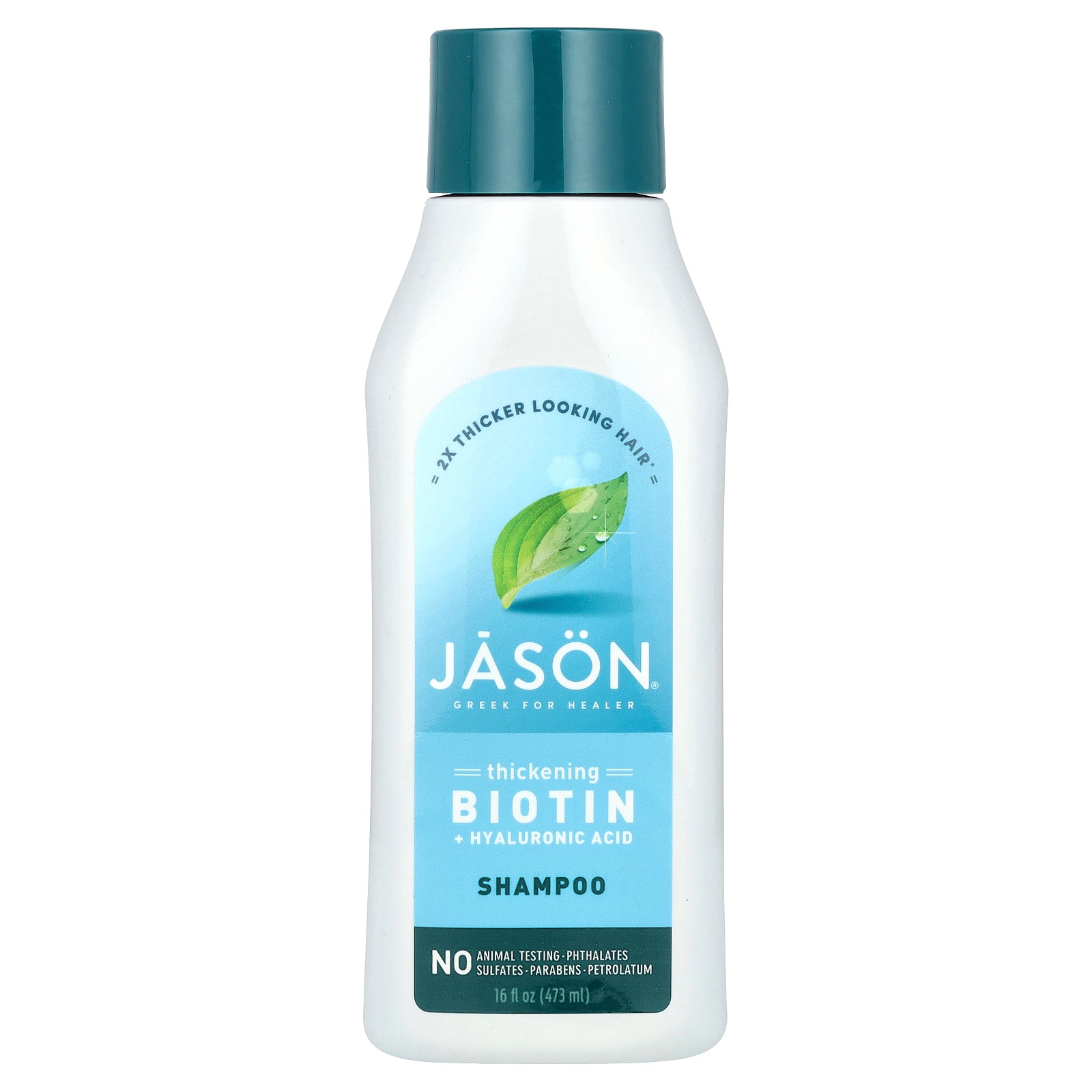 Jason Natural, Thickening Biotin + Hyaluronic Acid Shampoo, 16 fl oz (473 ml)