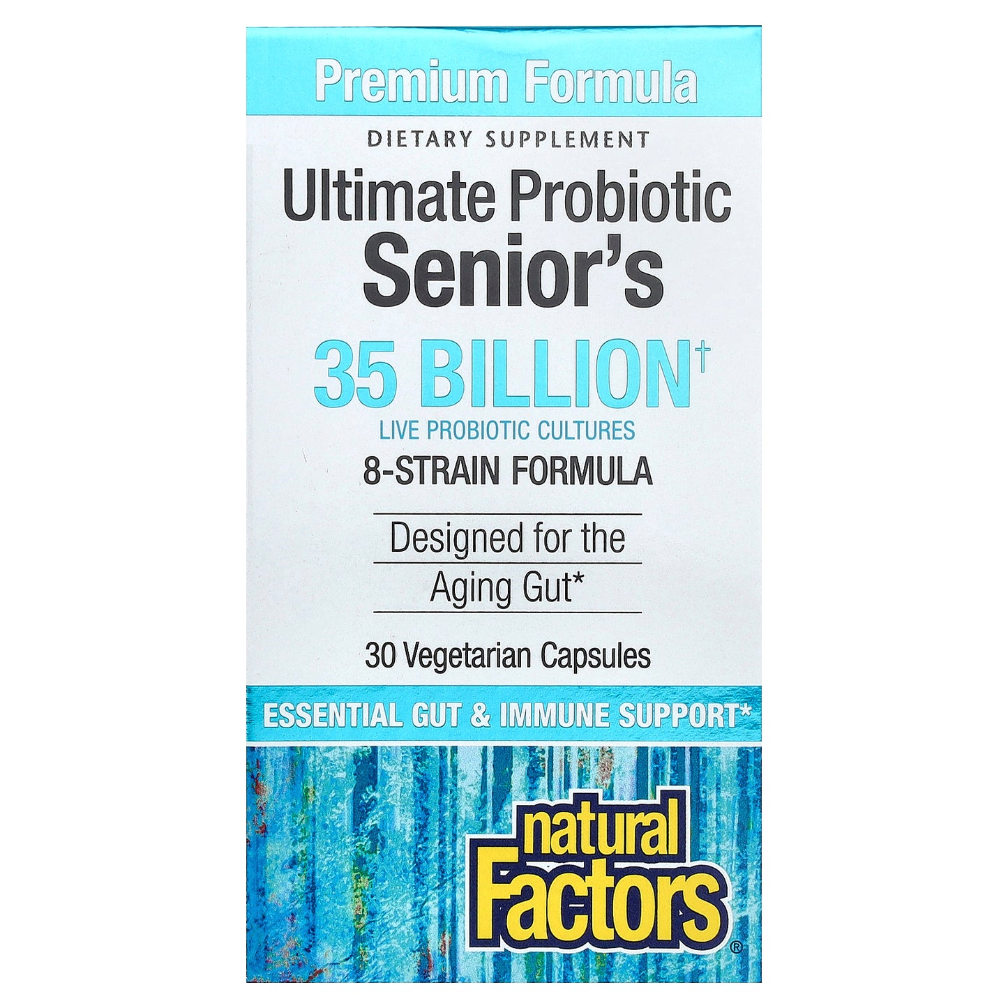 Natural Factors, Ultimate Probiotic Senior's, 30 Vegetarian Capsules