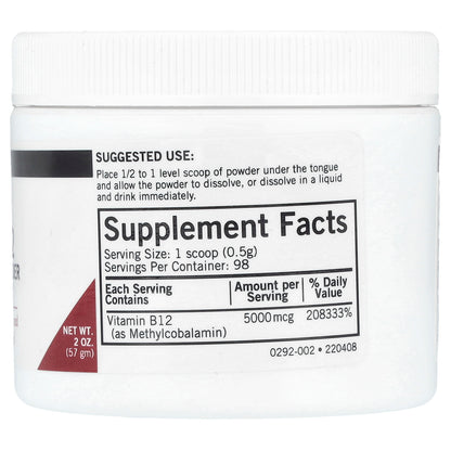 Kirkman Labs, Super B12, Energy Support Powder, 2 oz (57 g)