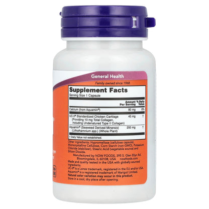 NOW Foods, UC-II® Joint Health with Undenatured Type II Collagen, 60 Capsules