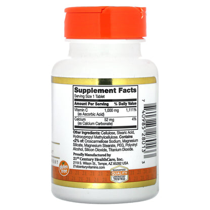 21st Century, Vitamin C, 1,000 mg, 60 Tablets