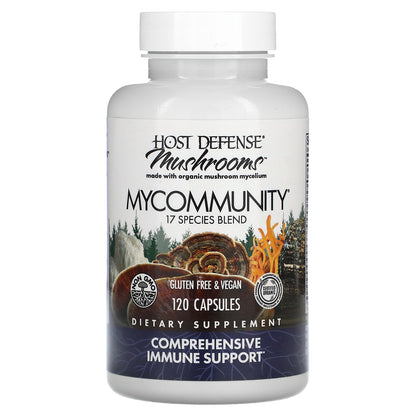 Host Defense, Mushrooms, MyCommunity, 120  Capsules