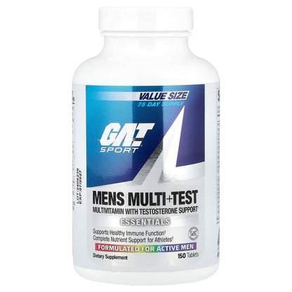 GAT, Mens Multi + Test, 150 Tablets
