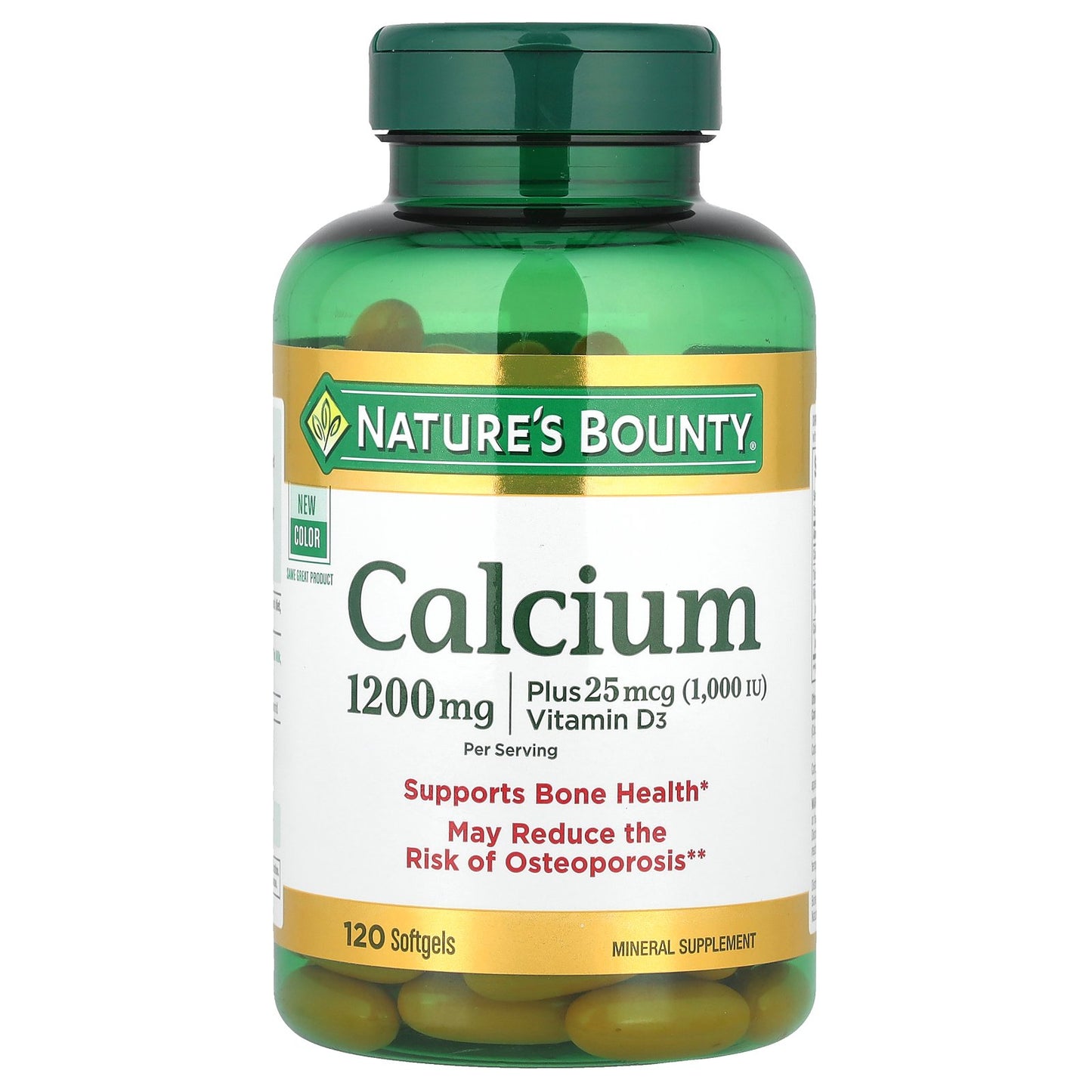 Nature's Bounty, Calcium Plus Vitamin D3, 120 Softgels
