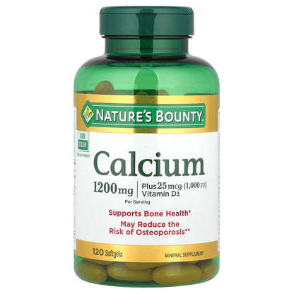 Nature's Bounty, Calcium Plus Vitamin D3, 120 Softgels