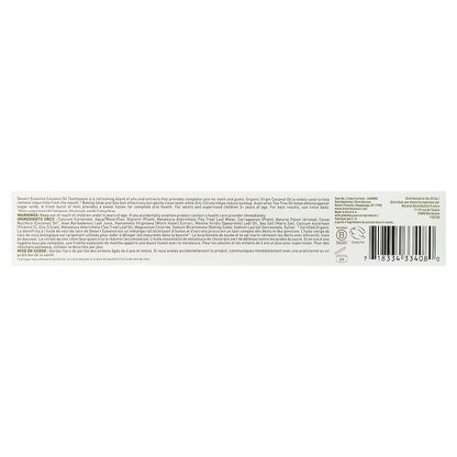Desert Essence, Coconut Oil Toothpaste, Coconut Mint, 6.25 oz (176 g)