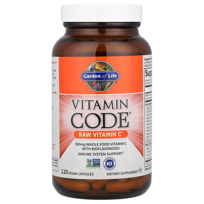 Garden of Life, Vitamin Code®, RAW Vitamin C™, 120 Vegan Capsules