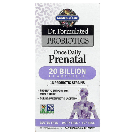 Garden of Life, Dr. Formulated Probiotics, Once Daily Prenatal, 30 Vegetarian Capsules