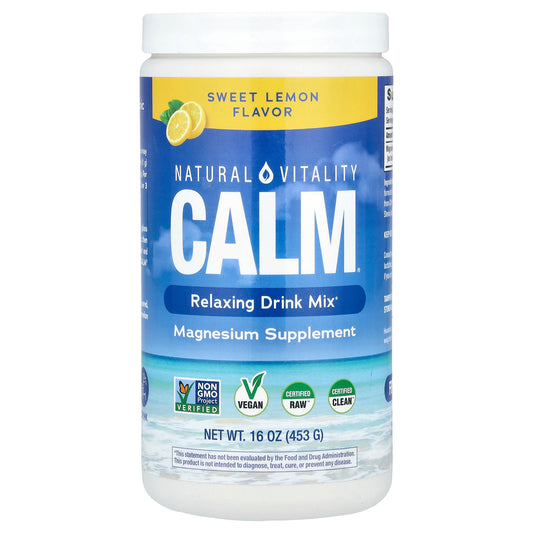 Natural Vitality, CALM®, Relaxing Drink Mix, Sweet Lemon, 16 oz (453 g)