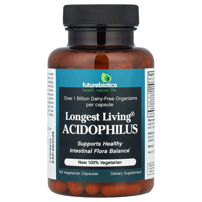 Futurebiotics, Longest Living® Acidophilus, 100 Vegetarian Capsules