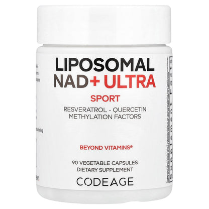 Codeage, Sport, Liposomal NAD+ ULTRA, 90 Vegetable Capsules