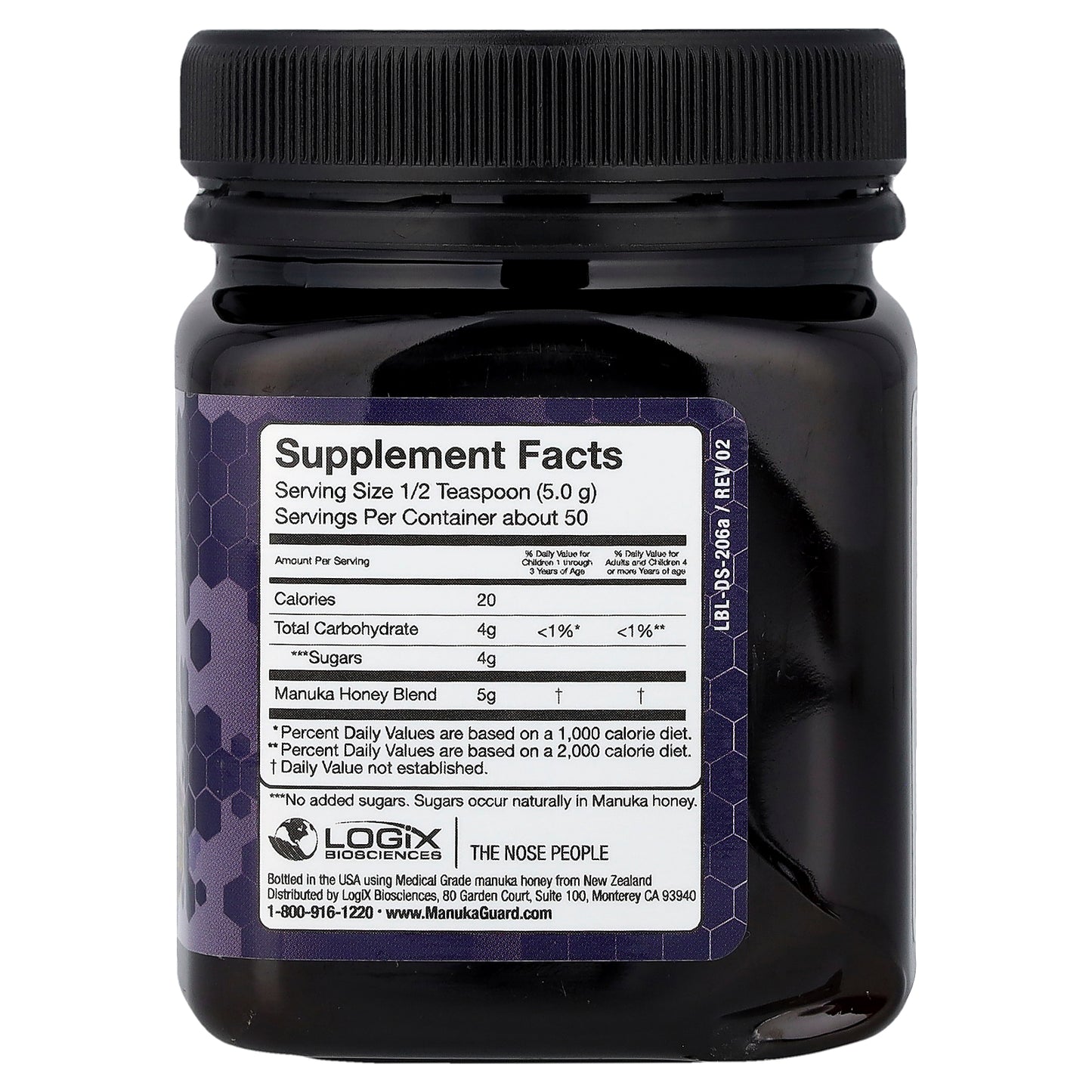 ManukaGuard, Throat Soother, Manuka Honey, MGO 200, 8.8 oz (250 g)