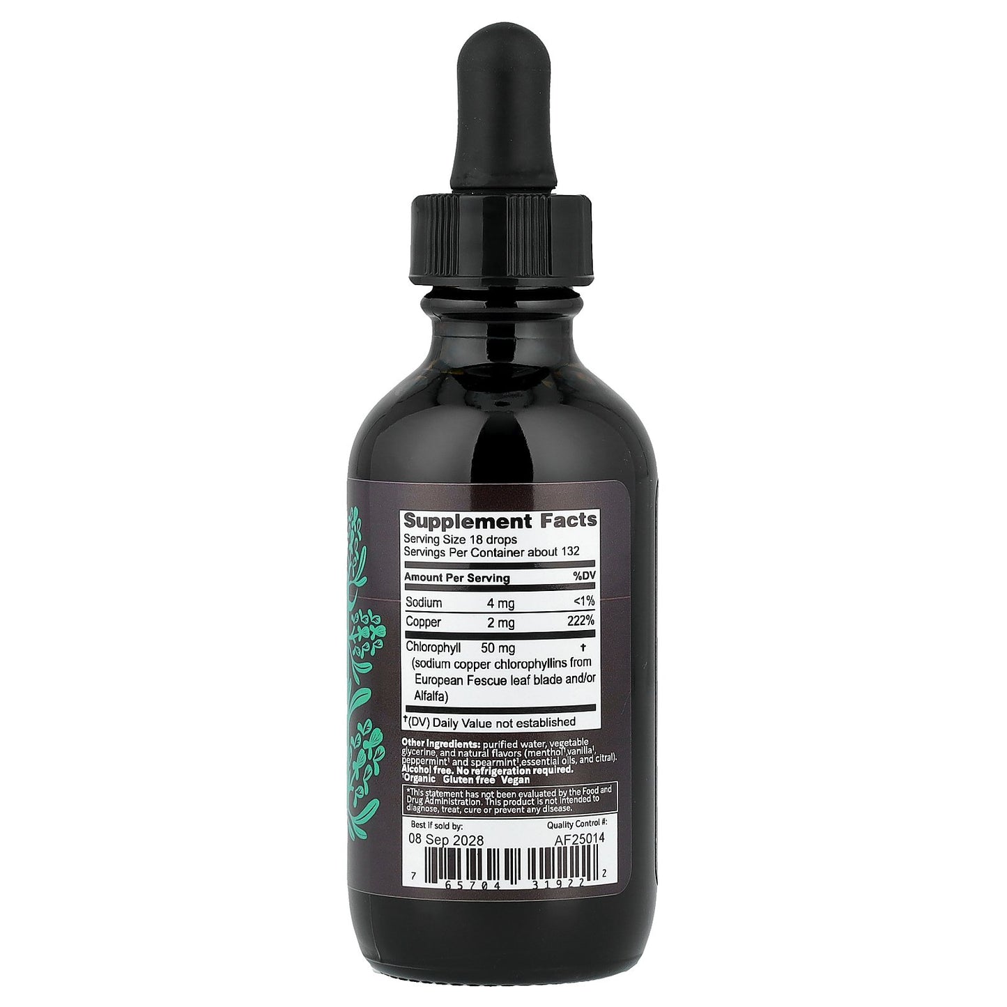 Herbs Etc., ChlorOxygen®, Alcohol Free, Mint, 2 fl oz (59 ml)