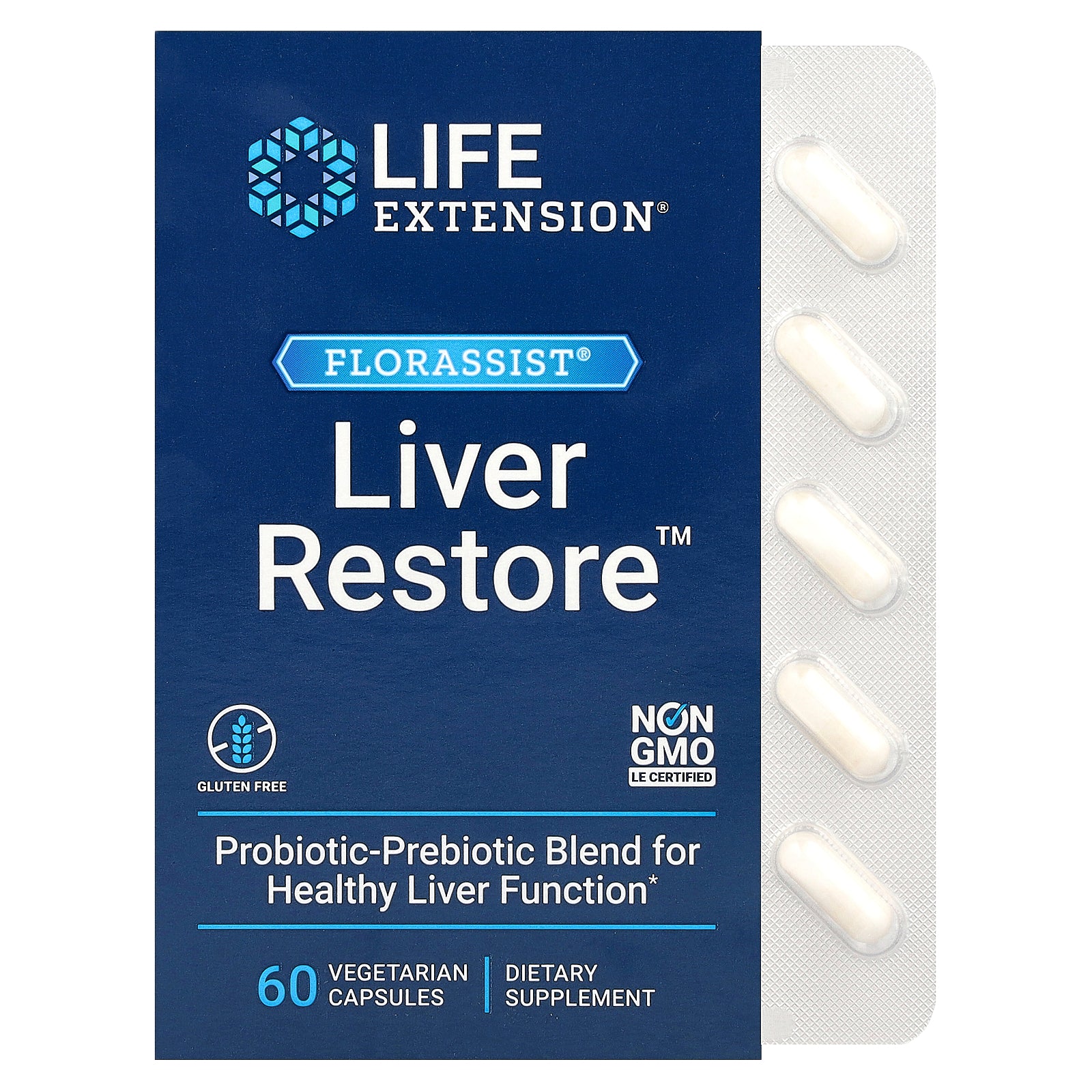 Life Extension, FLORASSIST Liver Restore, 60 Vegetarian Capsules