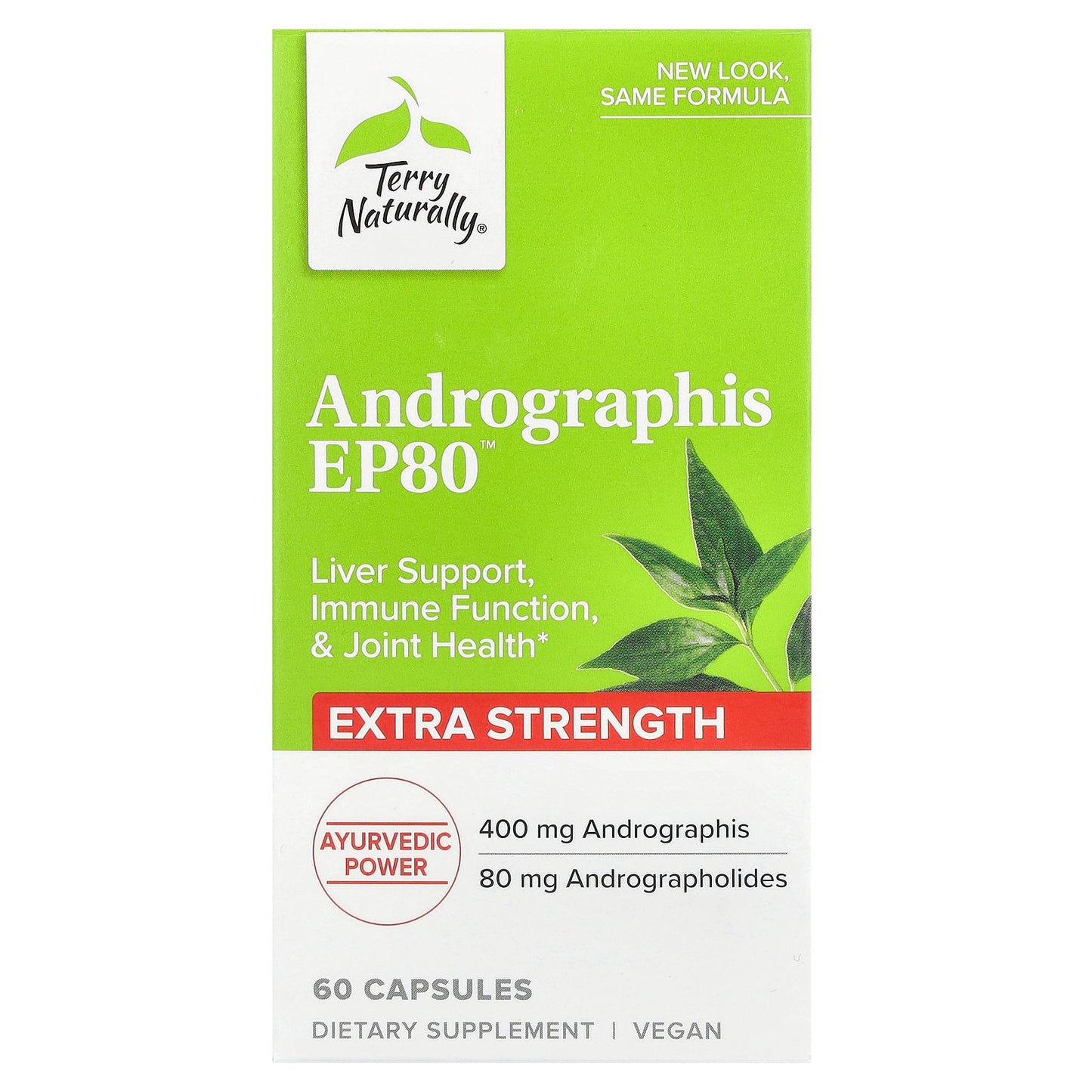 Terry Naturally, Andrographis EP80, 400 mg, 60 Capsules
