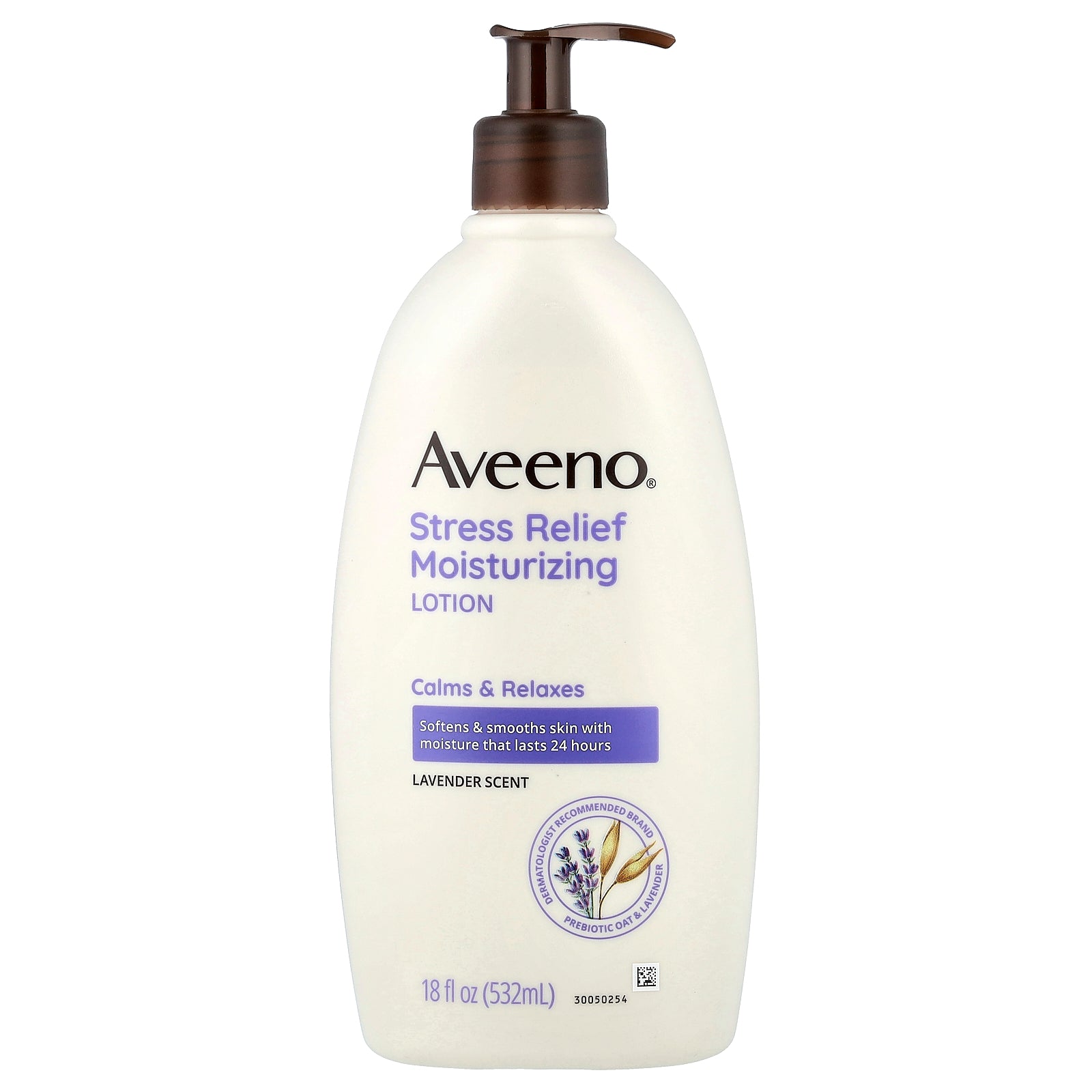 Aveeno, Stress Relief Moisturizing Lotion, Lavender, 18 fl oz (532 ml)