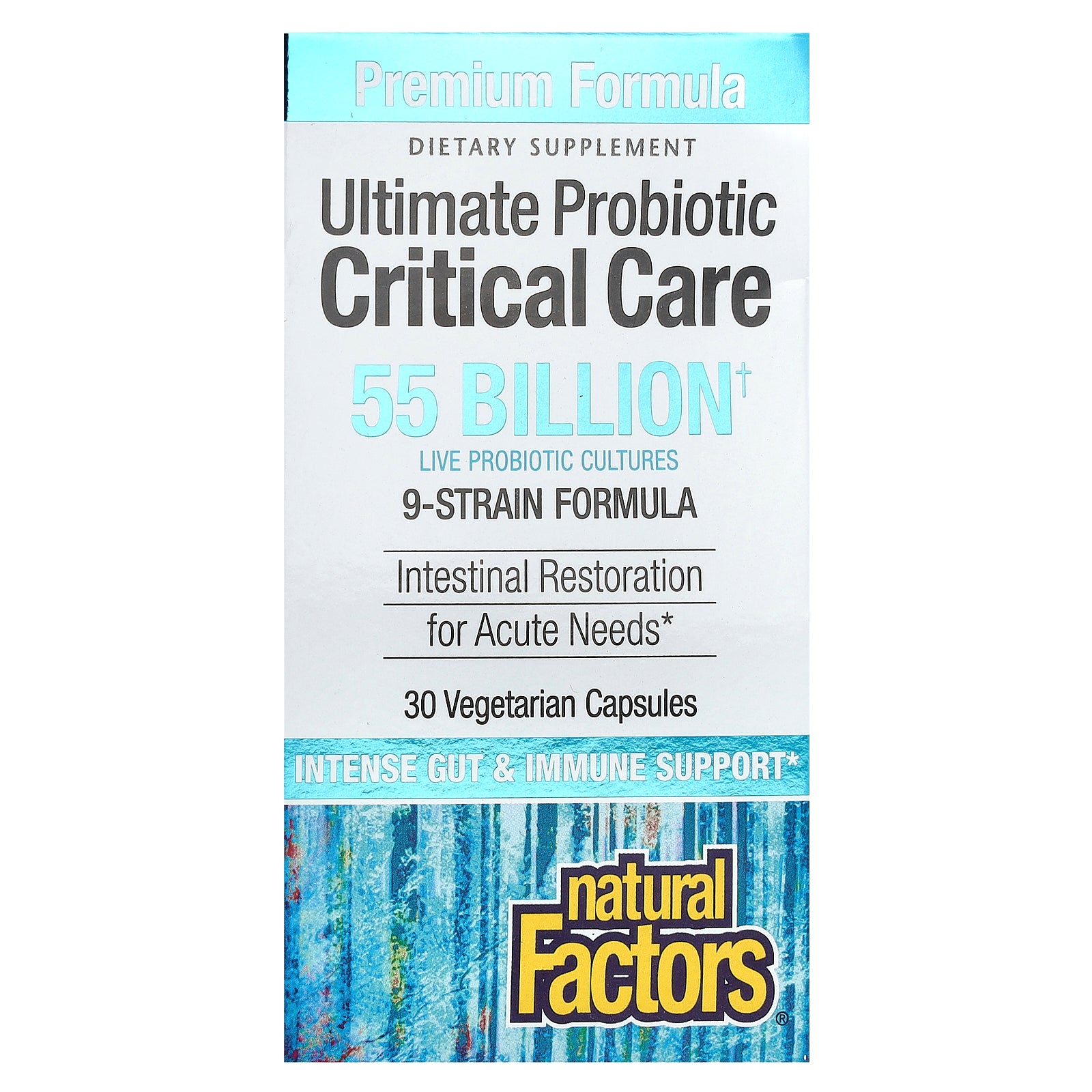 Natural Factors, Ultimate Probiotic, Critical Care, 55 Billion, 30 Vegetarian Capsules