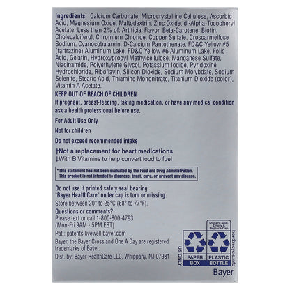 One-A-Day, Women’s 50+ Complete Multivitamin, 65 Tablets