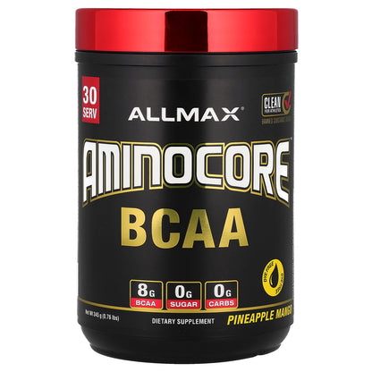 ALLMAX, AMINOCORE™ BCAA, Pineapple Mango, 0.76 lbs (345 g)
