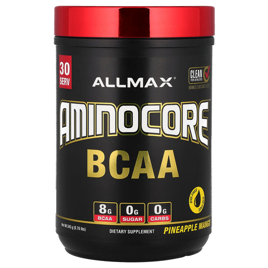 ALLMAX, AMINOCORE™ BCAA, Pineapple Mango, 0.76 lbs (345 g)