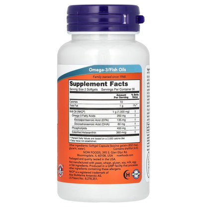 NOW Foods, Krill Oil, 60 Softgels