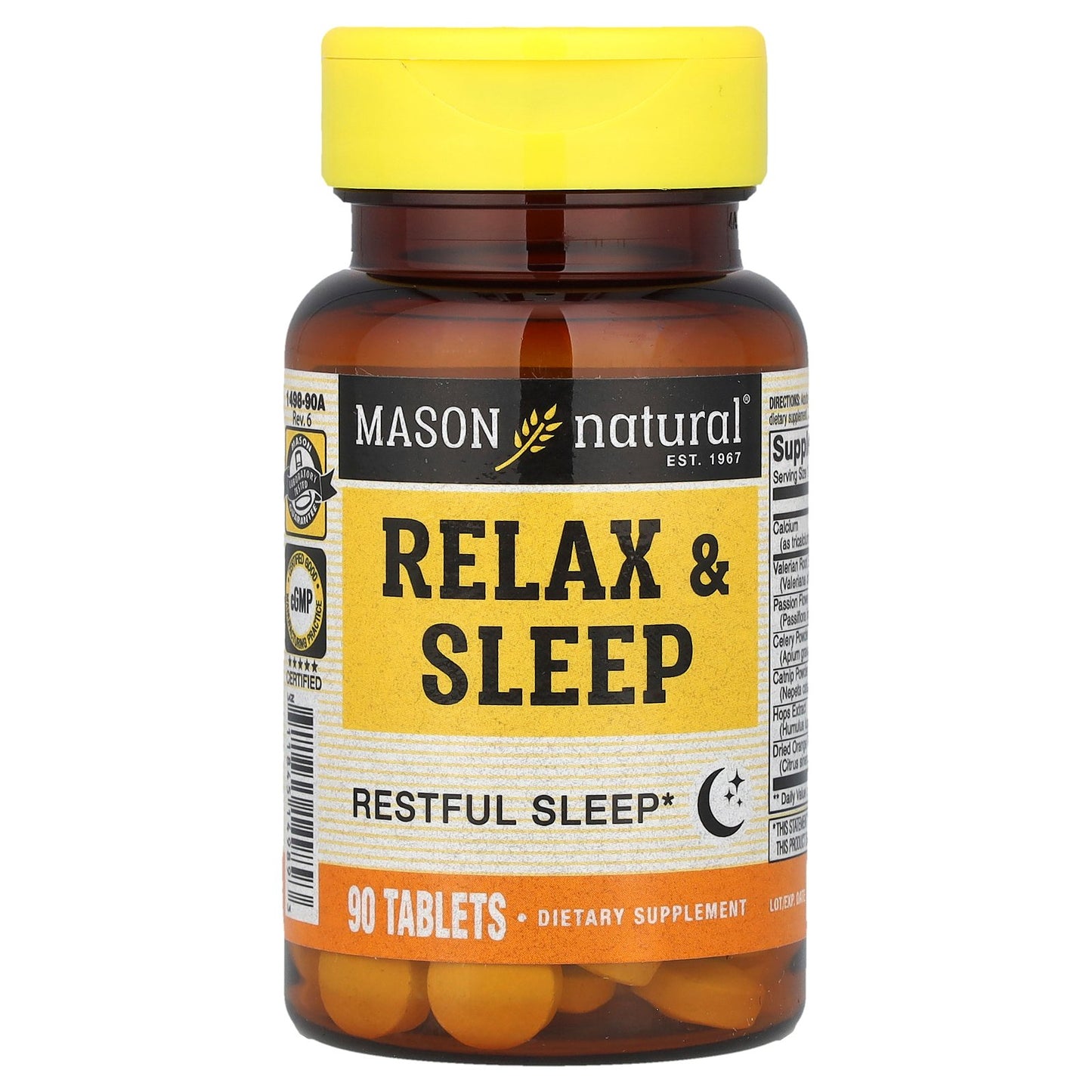 Mason Natural, Relax & Sleep, 90 Tablets