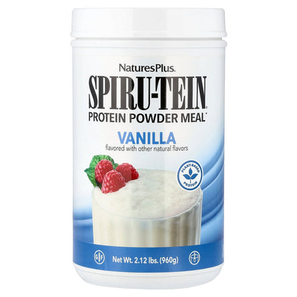 NaturesPlus, Spiru-Tein®, Protein Powder Meal, Vanilla, 2.12 lbs (960 g)