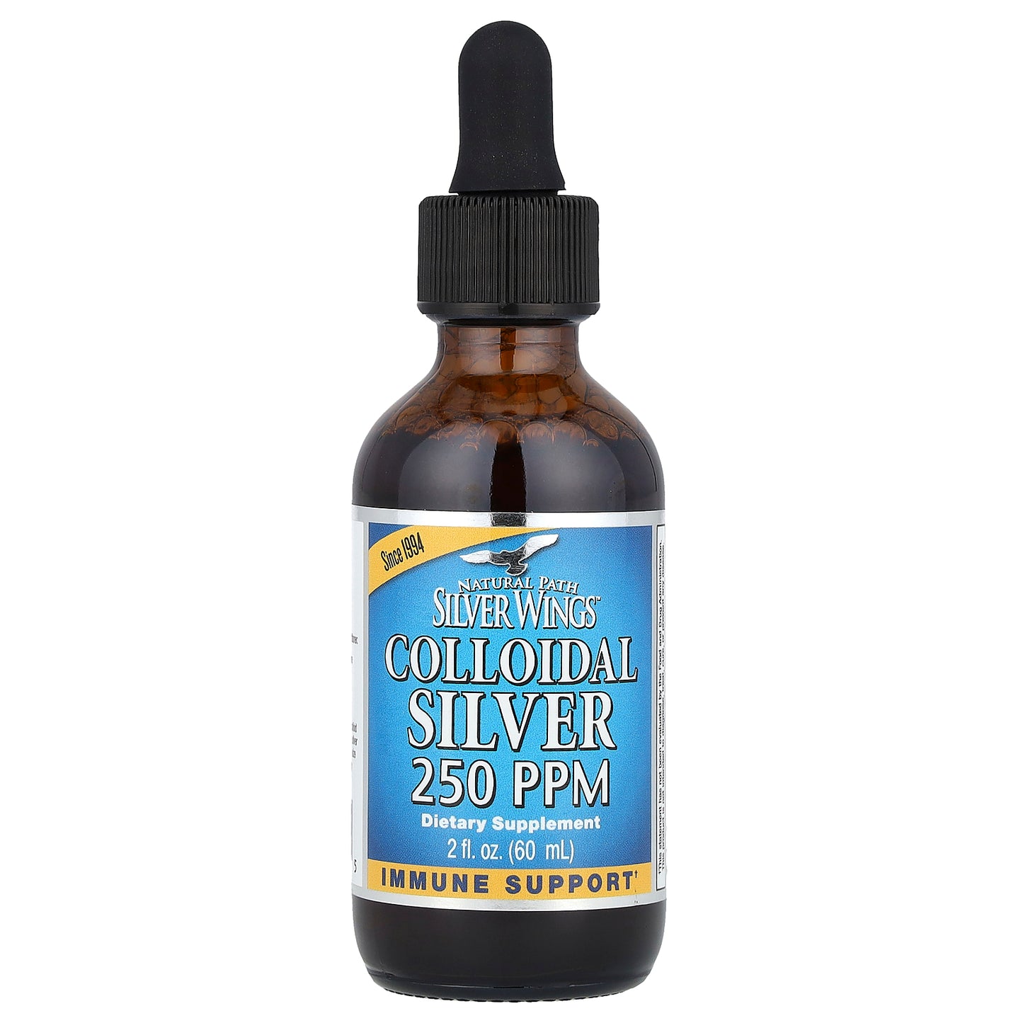 Natural Path Silver Wings, Colloidal Silver, 250 ppm, 2 fl oz (60 ml)