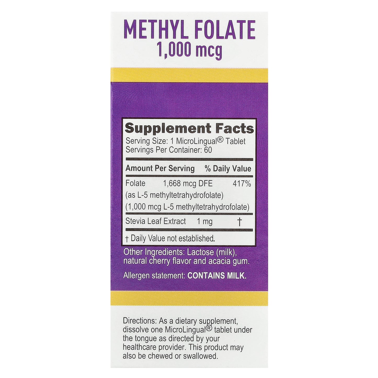 Superior Source, Methyl Folate, 1,000 mcg, 60 Instant Dissolve Tablets