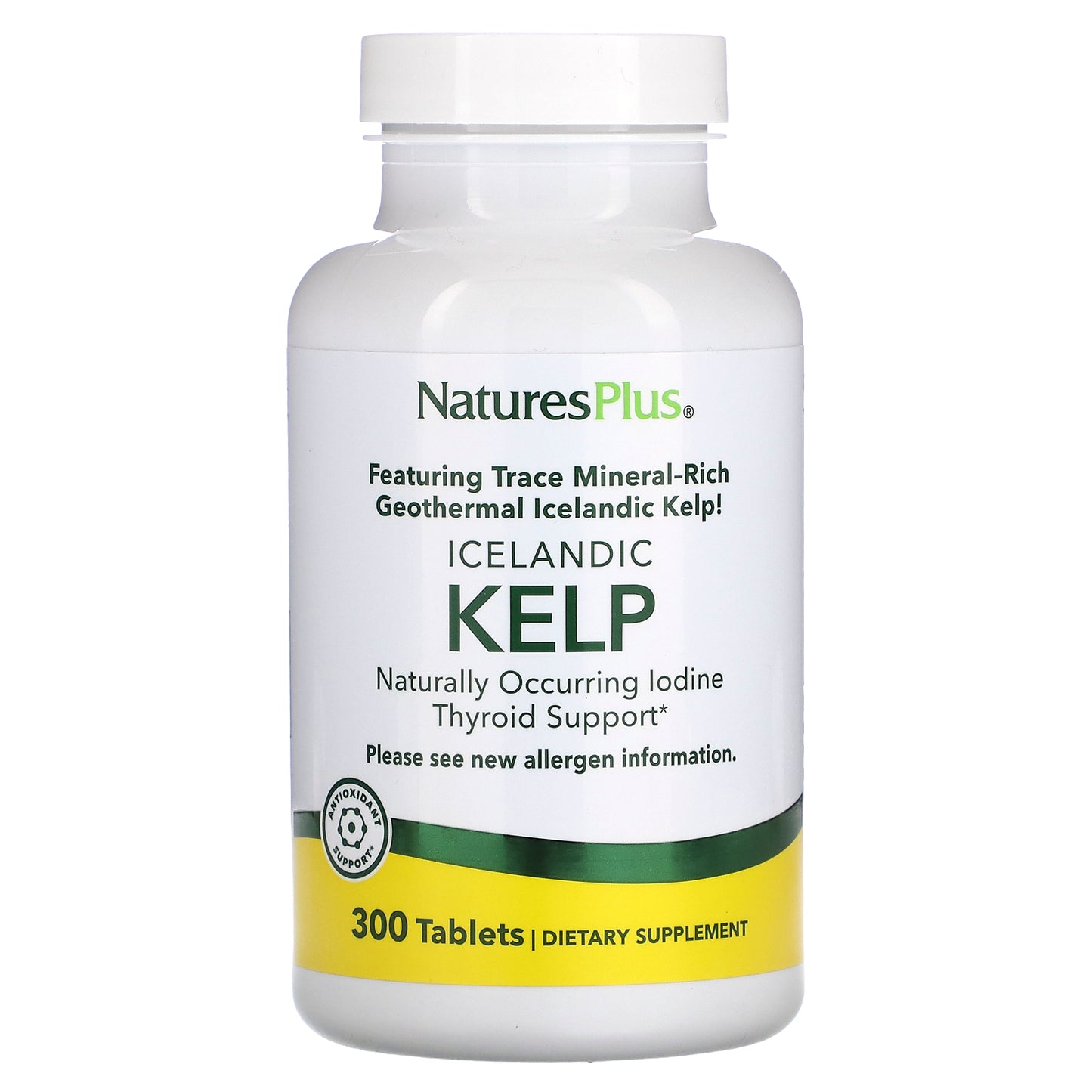 NaturesPlus, Icelandic Kelp, 300 Tablets (150 mg per Tablet)