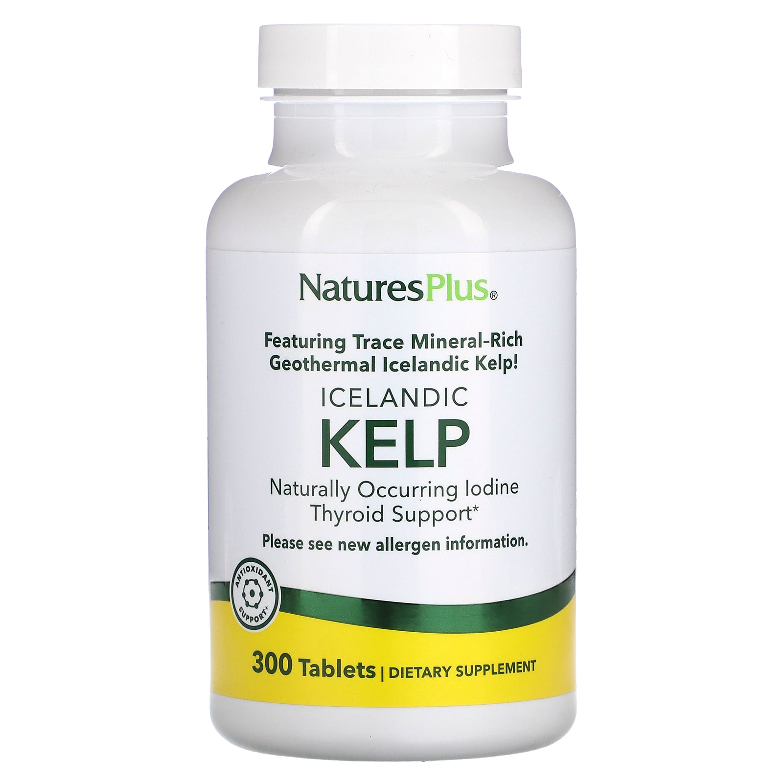 NaturesPlus, Icelandic Kelp, 300 Tablets (150 mg per Tablet)