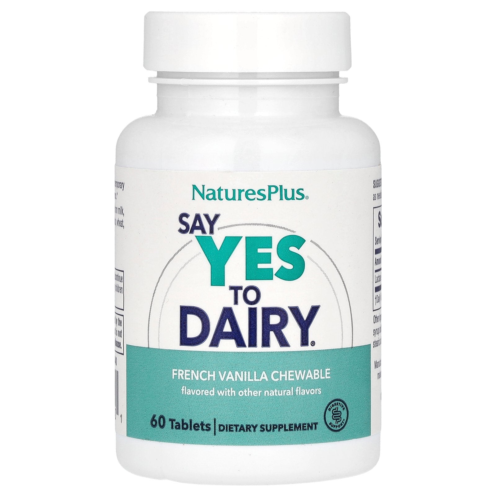 NaturesPlus, Say Yes to Dairy, French Vanilla, 60 Tablets