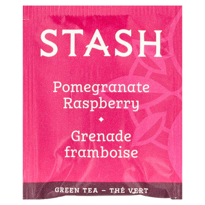 Stash Tea, Green Tea & Matcha, Pomegranate Raspberry, 18 Tea Bags, 1.2 oz (36 g)