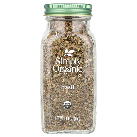 Simply Organic, Basil, 0.54 oz (15 g)