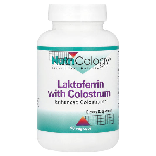 Nutricology, Laktoferrin with Colostrum, 90 Vegicaps