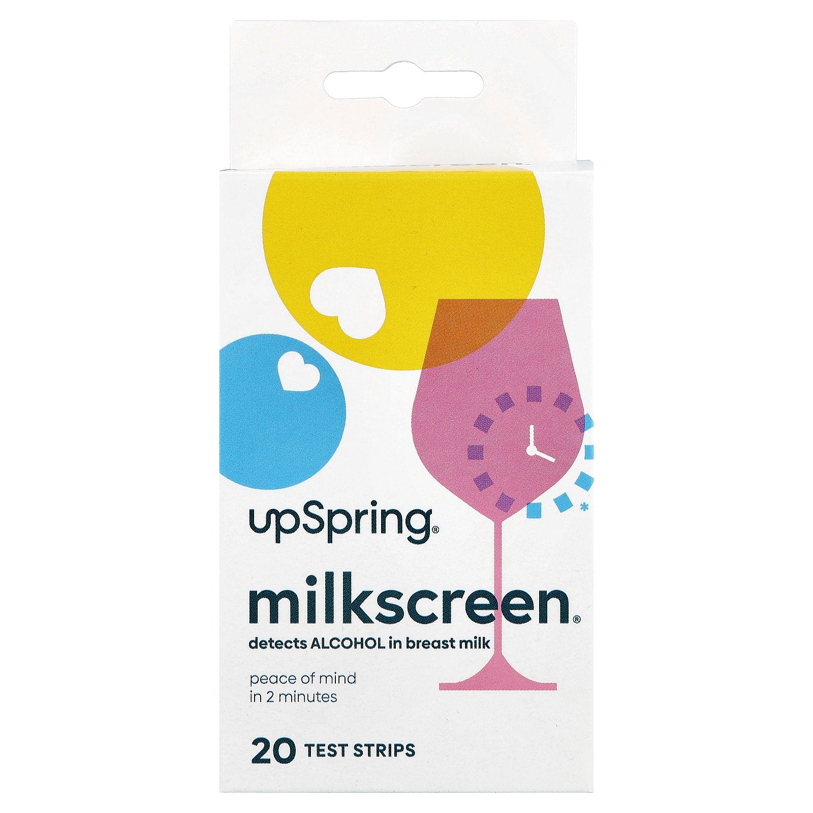 UpSpring, Milkscreen®, 20 Test Strips