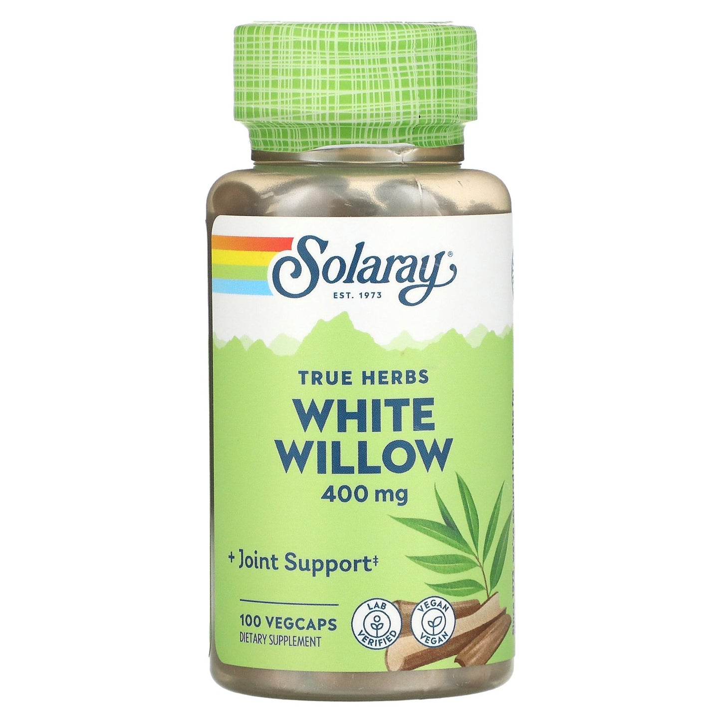 Solaray, White Willow, 400 mg, 100 VegCaps