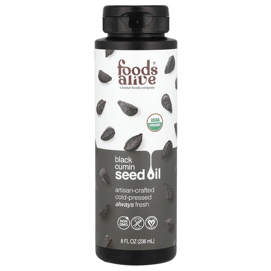 Foods Alive, Organic Black Cumin Seed Oil, 8 fl oz (236 ml)