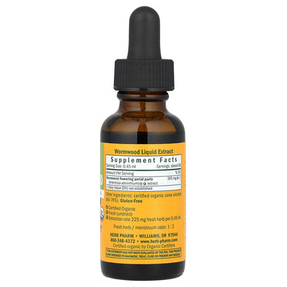 Herb Pharm, Wormwood Liquid Extract, 395 mg, 1 fl oz (30 ml)