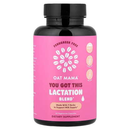 Oat Mama, You Got This Lactation Blend, 60 Vegetarian Capsules
