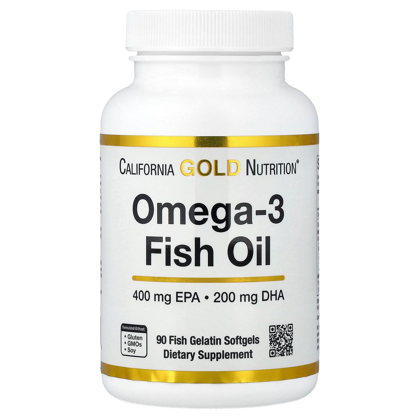 California Gold Nutrition, Omega-3 Fish Oil, Vivomega Triglyceride, 1,000 mg, 90 Fish Gelatin Softgels
