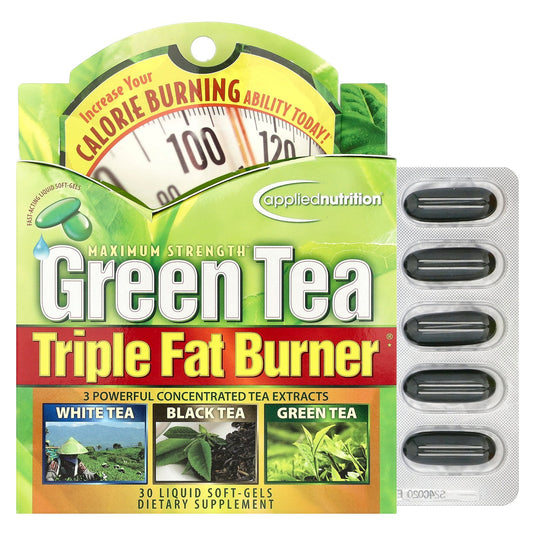 Applied Nutrition, Maximum Strength, Green Tea Triple Fat Burner®, 30 Liquid Soft-Gels