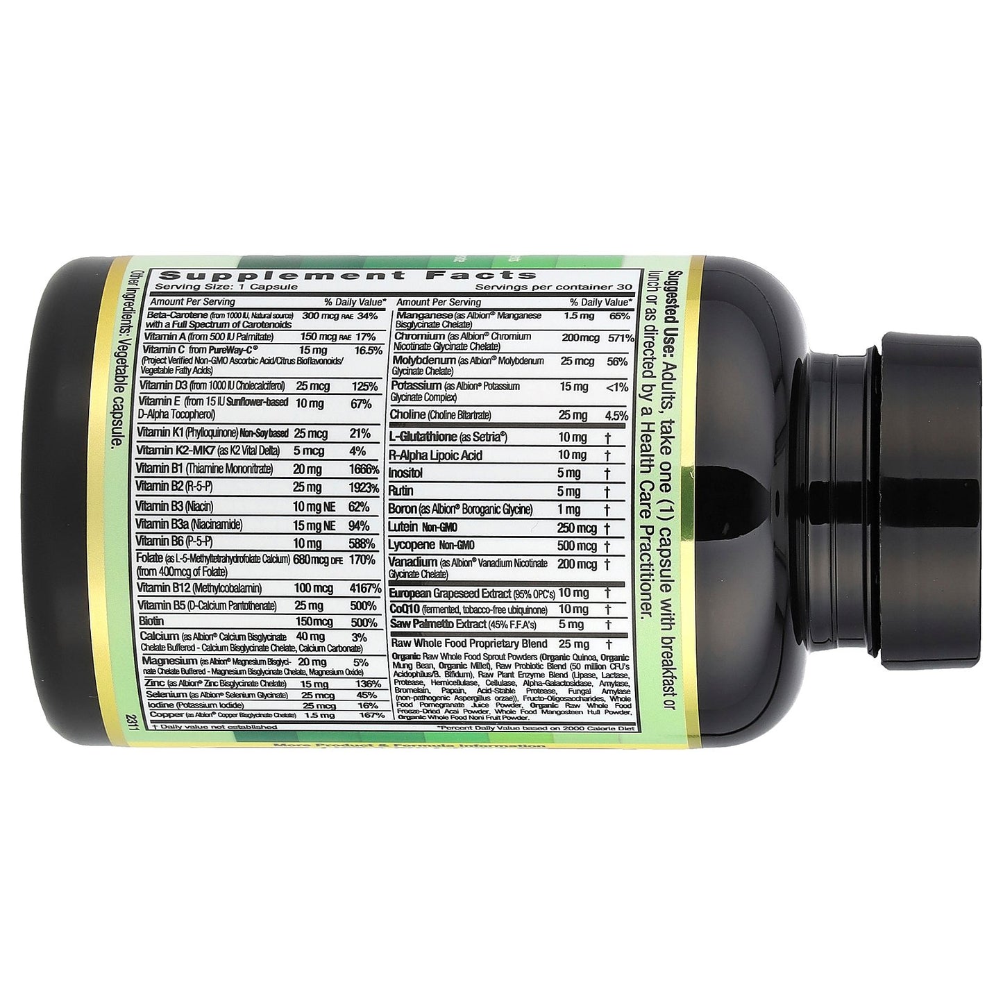 Emerald Laboratories, Coenzymated Men's 45+ 1-Daily Multi, 30 Vegetable Caps