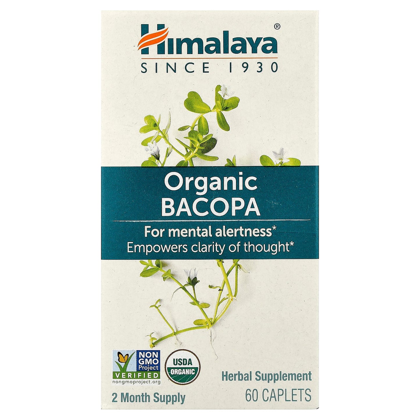 Himalaya, Organic Bacopa, 60 Caplets